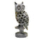 Natural Soapstone Owl Sculpture Hand Carved Jali Work Showpiece Figurine