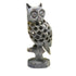 Natural Soapstone Owl Sculpture Hand Carved Jali Work Showpiece Figurine