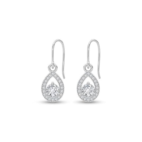 CLARA 925 Sterling Silver Drop Earrings Luna