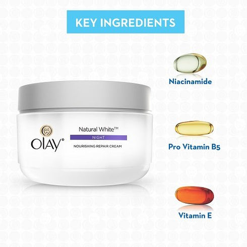 Olay Natural White 7 In One Night Cream 50g