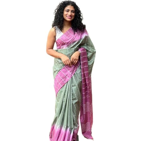 Vasthrlay Pink Handloom Saree