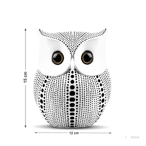 Modern Classy Lucky Owl Resin Art Figure Showpiece