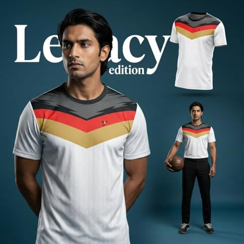 Yourjersey Germany Style Football Custom Jersey For Men Women Boys Kids |Custom Team Jersey With Name & Number| Personalised T Shirt