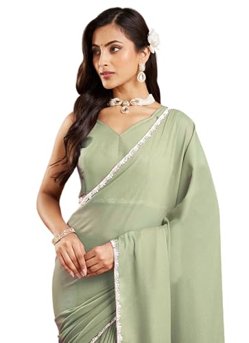 Vasthrlay Maroon Border Unstitched Saree