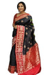 Vasthrlay Black Kanjivaram Woven Saree