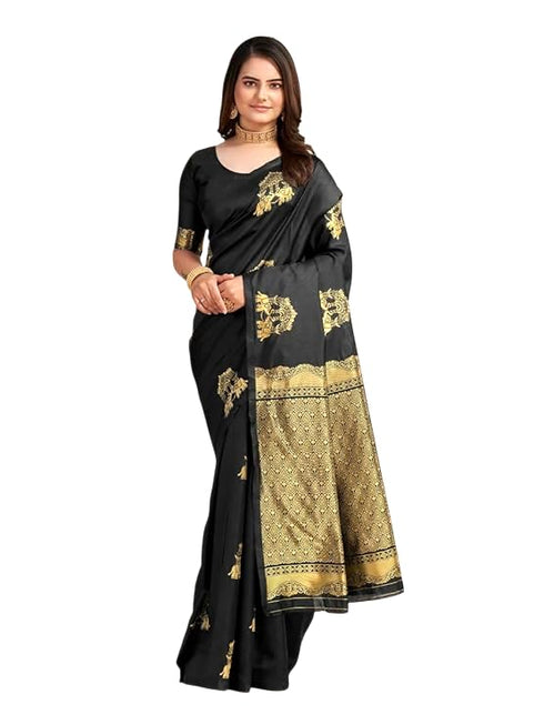 Vasthrlay Banarasi Traditional Unstitched Saree