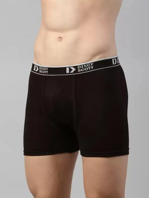 Dixcy Scott Men's Cotton Solid Trunks (Pack of 1) (Cross Te_Pack of 02 Pcs, Multicolor