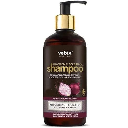 Vebix Red Onion Black Seed Shampoo