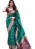 Vasthrlay Orange Kanjivaram Saree