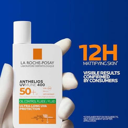 La Roche-Posay Anthelios Uvmune400 Oil Control Invisible Fluid Spf50+ Pa++++ Broad Spectrum