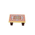 Anjali Arts Designer Decorative Pooja Chowki Marble Minakari Work 4x4 Inch