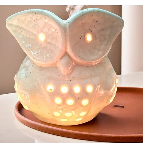 Ceramic Owl Shape Electric Essential Oil Diffuser | Perfect for Home Decor & Relaxation