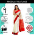 Vasthrlay Glory Women Silk Embelished Durga Pooja Traditional Bengali Kanjivaram Saree