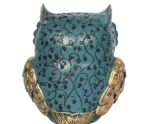Evil Eye Owl Statue for Good Luck l Feng Shui & Vastu II Evil Eye II Showpiece for Home Decor