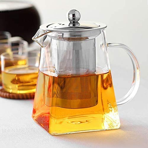 ZROY Enterprise Round Glass Tea Pot(Square)