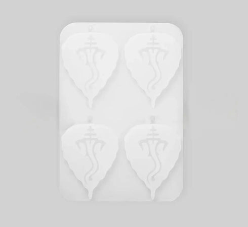 53ARTS Lord Ganesha Leaf Shape Silicone Mould for Resin, Candle & Clay