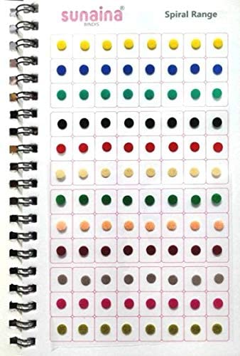 SUNAINA Genuine Spiral Round Plain Regular Bindi