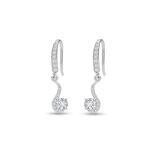 CLARA 925 Sterling Silver Drop Earrings Orsola