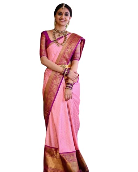 Vasthrlay Purple Kanjivaram Saree