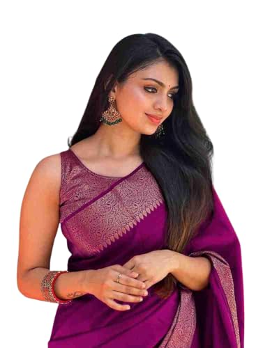 Vasthrlay Kanjivaram Kanchipuram Banarasi Yatri Saree With Blouse Piece