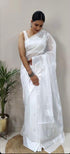 Vasthrlay Banarasi Unstitched Saree