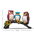 Beautiful Resin Owl Family Decorative Statue for Home Decor