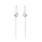CLARA 925 Sterling Silver Sui Dhaga Threader Earrings Pear