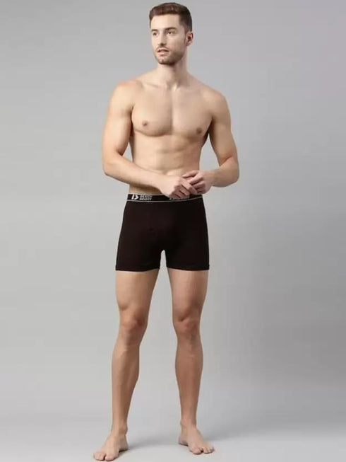 Dixcy Scott Men's Cotton Solid Multicolor Trunks (Pack of 1) (Cross Te_Pack of 02 Pcs