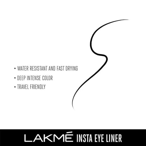 Lakme Insta Eye Liner Black 9ml