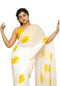 Vasthrlay White Yellow Floral Lightweight