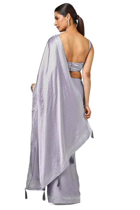Vasthrlay Light Purple Embellished
