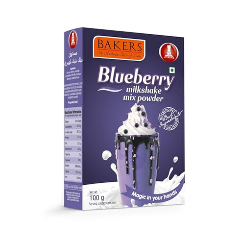 BAKERS Milk Shake Mix Powder - Blueberry Flavor