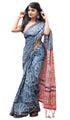Vasthrlay Women's Cotton Kalamkari Wedding Saree With Blouse Piece