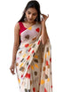 Vasthrlay Women's Cotton Kalamkari Wedding Saree With Blouse Piece