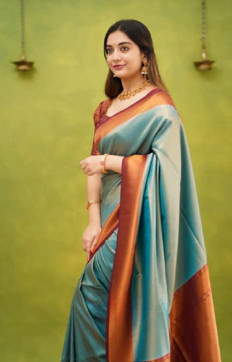 Vasthrlay Cream Kanjivaram Saree