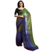 Vasthrlay Womens Chiffon Unstitched Blue Saree