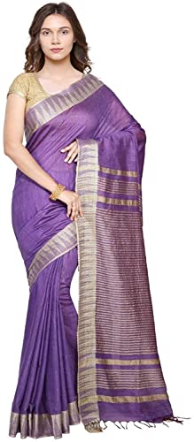 Vasthrlay Handloom Bhagalpuri Blouse Purple