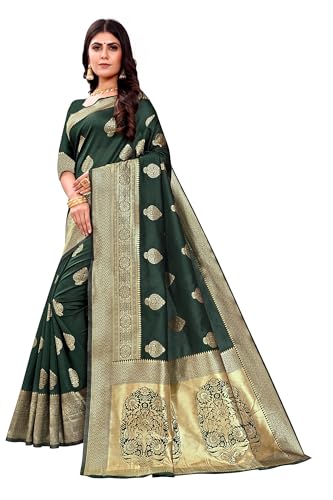 Vasthrlay Banarasi Kanjivaram Collections Wedding Saree With Blouse Piece