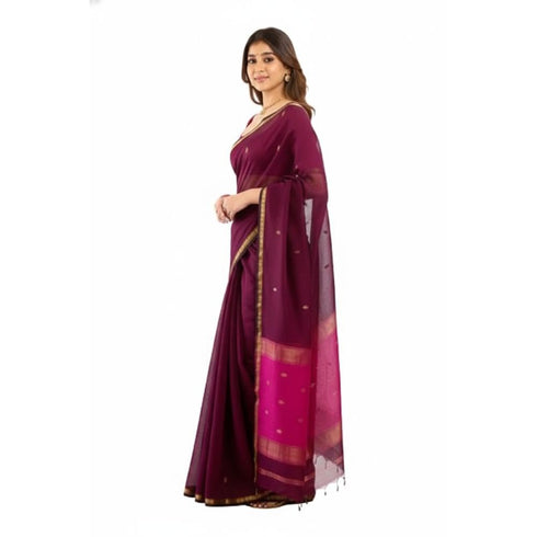 Vasthrlay Banarasi Unstitched Saree