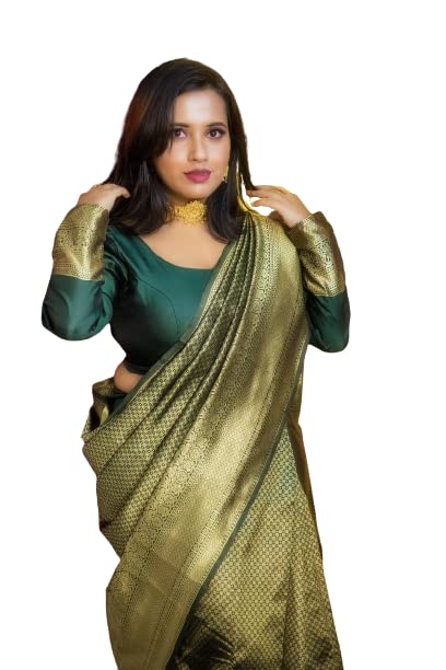 Vasthrlay Green Kanjivaram Saree