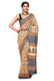 Jaipuria Hand Block Printed Pure Cotton Saree For Women With Unstitched Blouse Piece