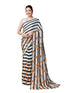 Vasthrlay Orange Unstitched Saree