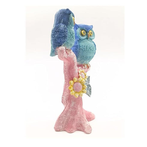 The Decorshed Cute Owl Pair Sitting On Tree Showpiece Decorative