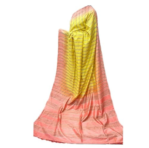 Vasthrlay Yellow Bhagalpuri Saree