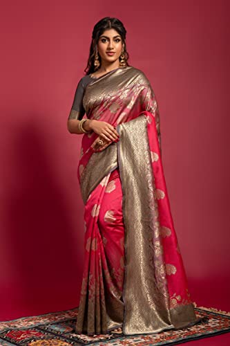 Vasthrlay Banarasi Unstitched Saree