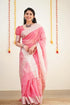 Vasthrlay Present Beautiful Kanjivaram Soft Silk Pink Saree With Blouse