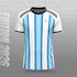 Yourjersey Argentina Home Football Jersey 2026 | White And Light Blue Custom Name & Number Print Fan Personalised T-Shirt Sizes | Kids And Adult