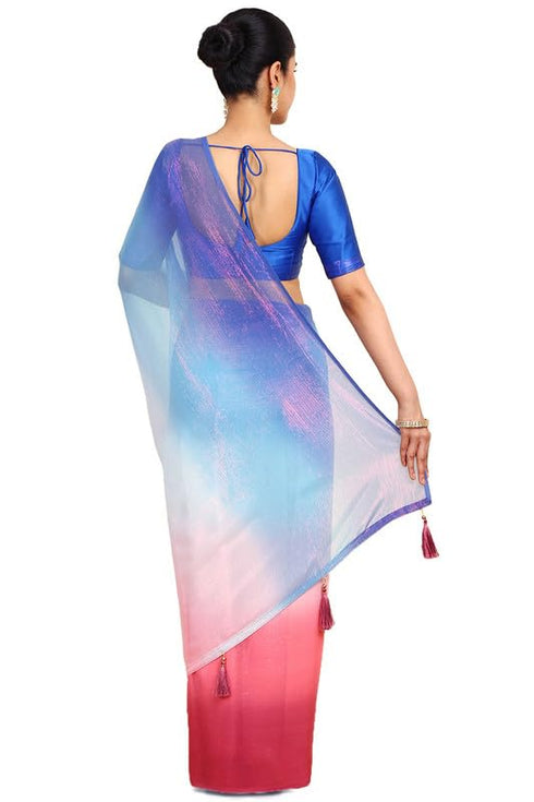 Vasthrlay Chiffon Ombre Tassels
