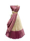 Vasthrlay Kanjivaram Silk Half Saree Set With Zari Dupatta