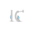 CLARA 925 Sterling Silver Hoop Bali Earrings | Daily Wear